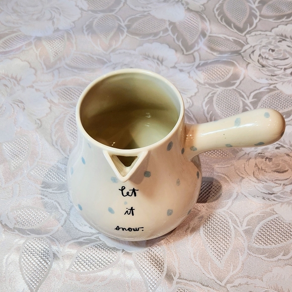 Vintage Rae Dunn, collectable coco/Hot Chocolate Pot. Snow man/ let it snow. - Picture 4 of 13